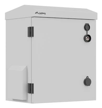 Lanberg WAH1-3240-00S 10" Wall-Mounted Hermetic Rack Cabinet IP55 for Wall/Pole Mounting 320x220x400 Grey (Assembled)