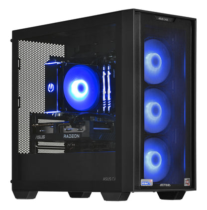 Actina 5901443335832 Υπολογιστής AMD Ryzen™ 5 5600, 16 GB DDR4-SDRAM, 1 TB SSD, AMD Radeon RX 7600, Mini Tower, Μαύρο