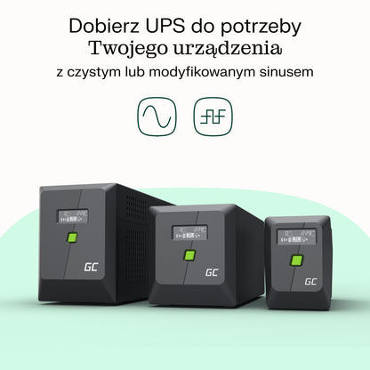 Green Cell UPSLP700 uninterruptible power supply (UPS) Line-Interactive 1 kVA 700 W 4 AC outlet(s)