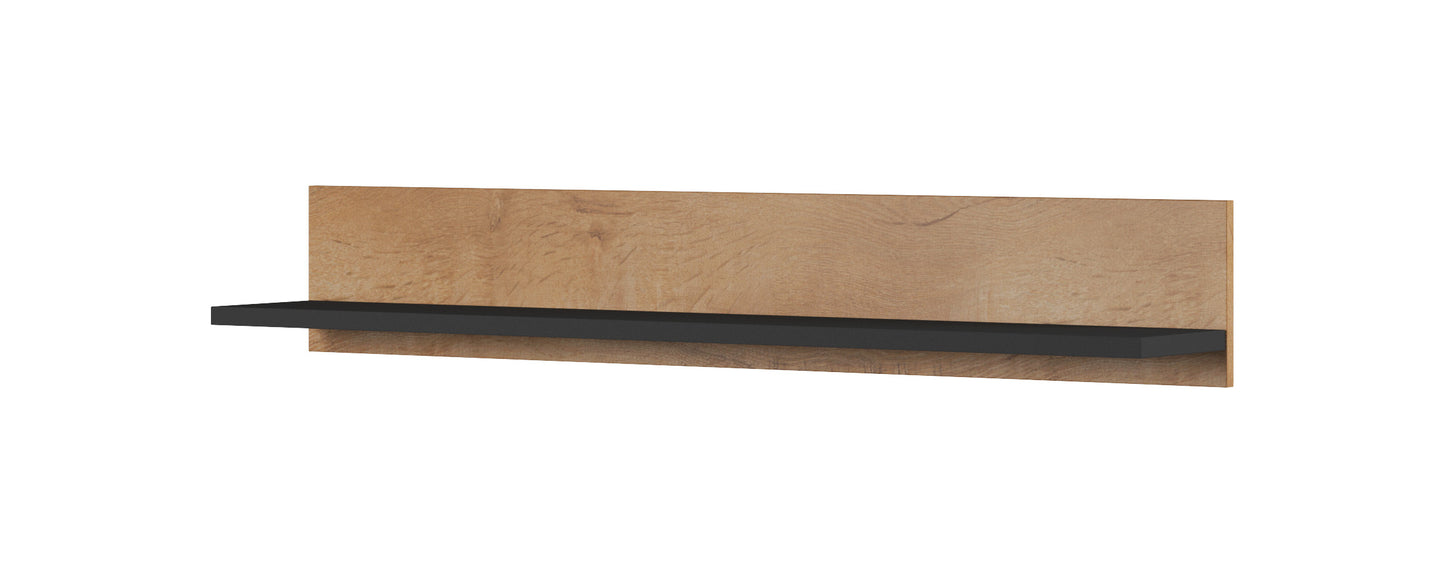 Cama set of two shelves 125cm SOHO lefkas oak/black