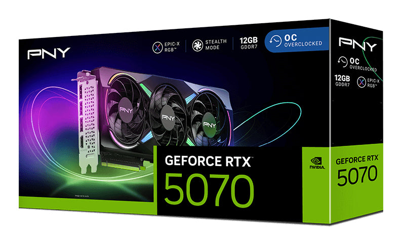 PNY GeForce RTX 5070 EPIC-X RGB OC NVIDIA 12 GB GDDR7