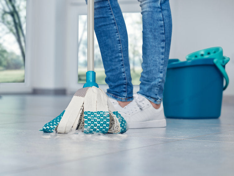LEIFHEIT 52106 mop Cotton, Fiber Dry&wet Blue, White