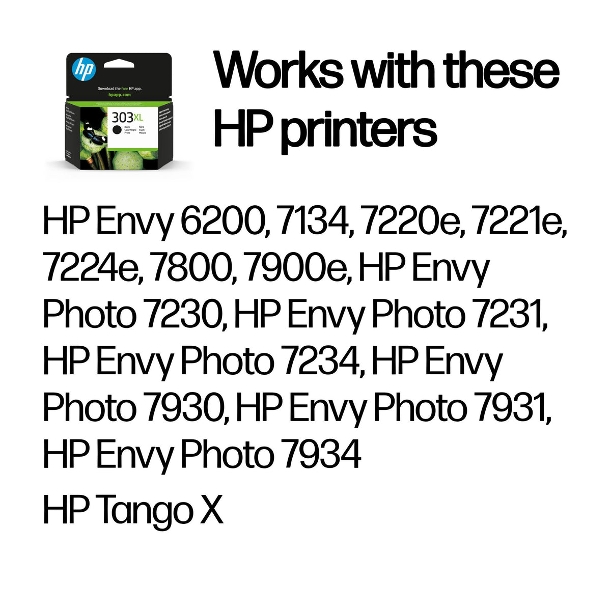 HP 303XL    Schwarz             Tintenpatrone 12ml