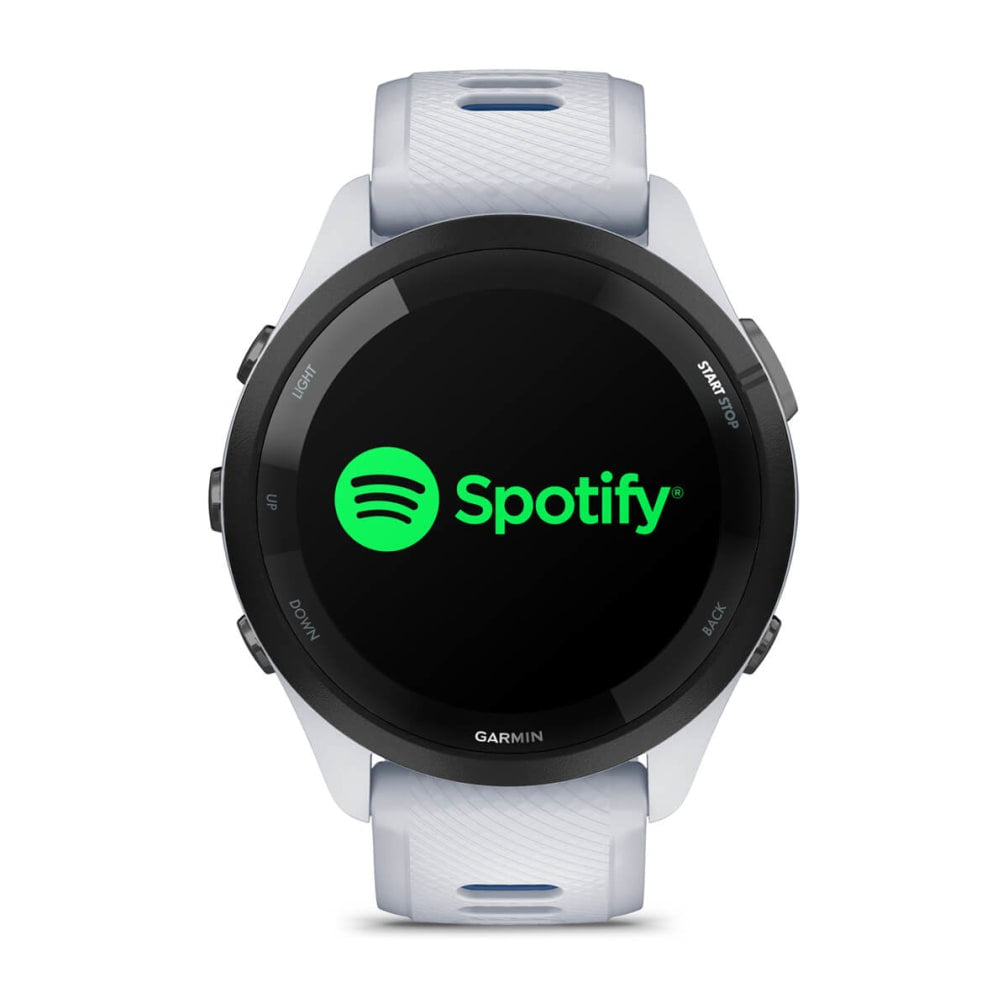Garmin Forerunner 265 3.3 cm (1.3") AMOLED 46 mm Digital 416 x 416 pixels Touchscreen Black, White Wi-Fi GPS (satellite)