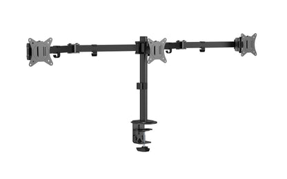 Gembird MA-D3-01 Adjustable desk 3-display mounting arm (rotate, tilt, swivel), 17”-27”, up to 7 kg