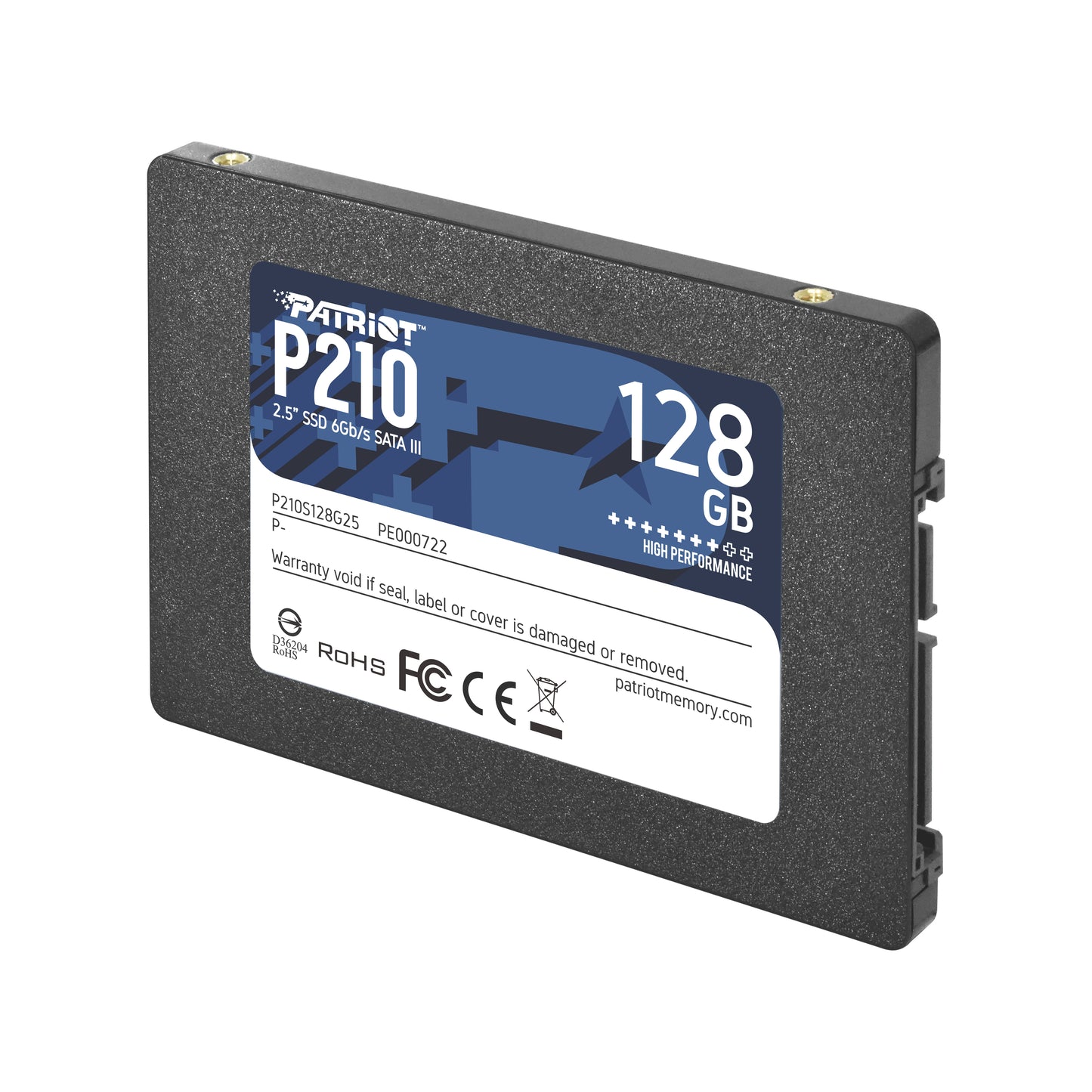 Δίσκος SSD Patriot Memory P210 2,5" 128 GB με σύνδεση Serial ATA III