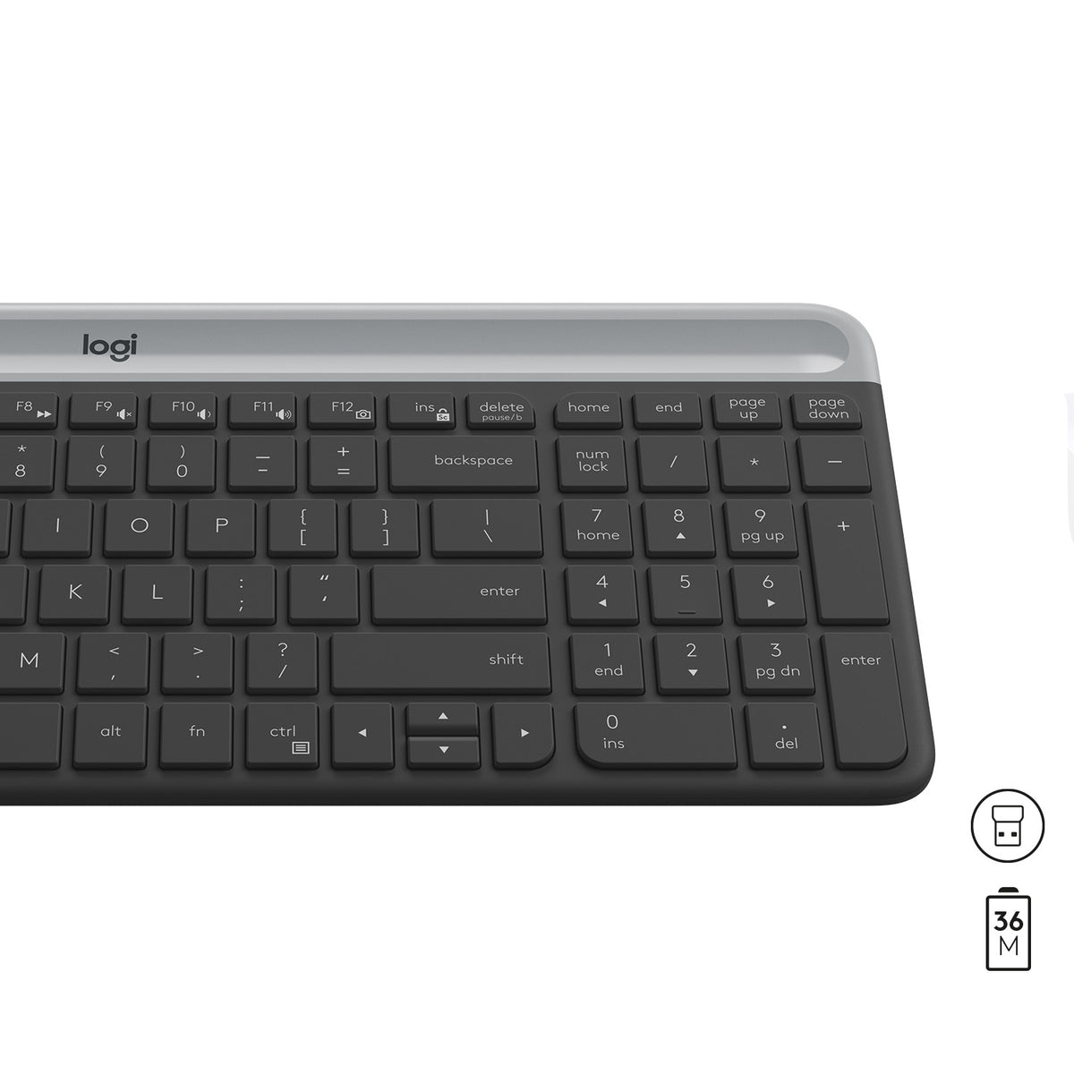 LGN Logitech MK470 Wireless Slim Desktopset US Layout