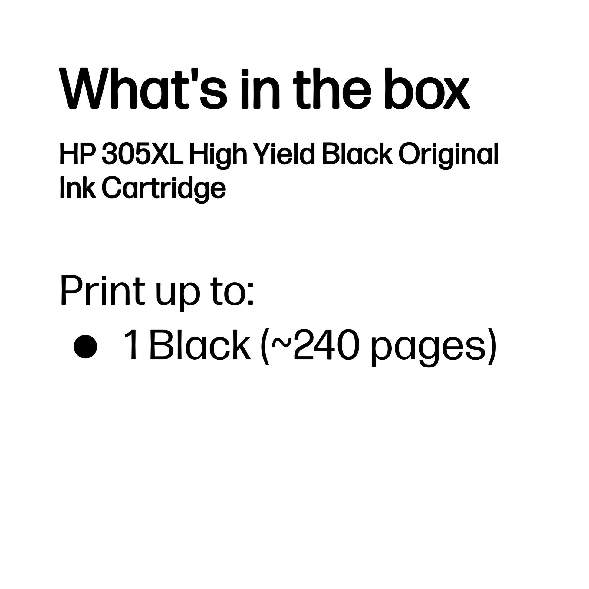 HP 305XL Original Black 1 pc(s)