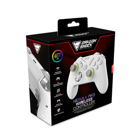 Dragonshock Nebula Pro Wireless Controller - White for Nintendo Switch