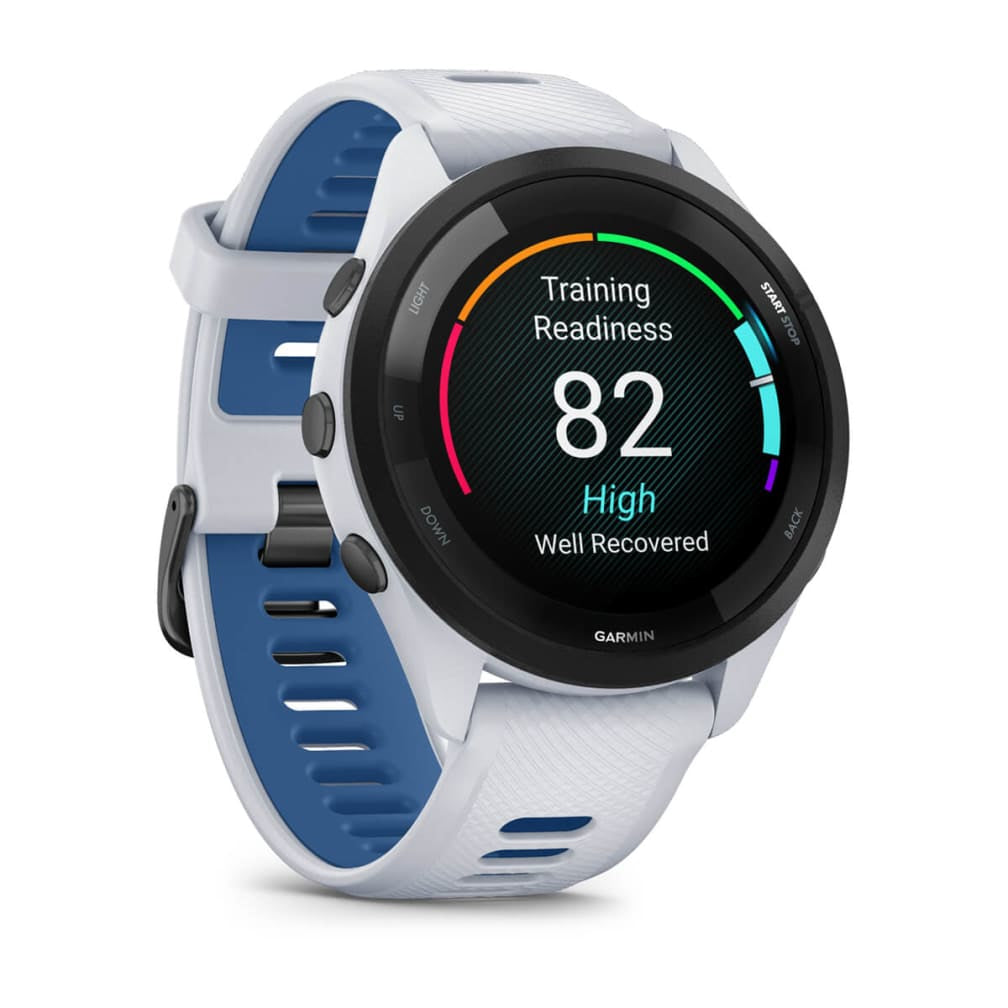 Garmin Forerunner 265 3.3 cm (1.3") AMOLED 46 mm Digital 416 x 416 pixels Touchscreen Black, White Wi-Fi GPS (satellite)