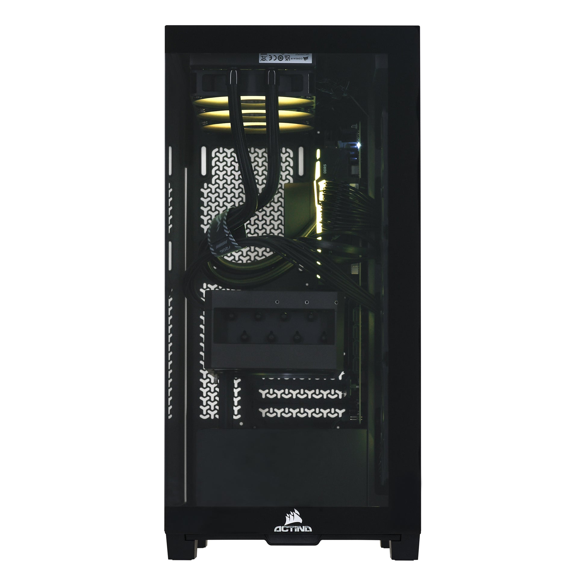 Actina 5901443415947 PC AMD Ryzen™ 7 7800X3D 32 GB DDR5-SDRAM 2 TB SSD AMD Radeon RX 9070 XT Midi Tower Black