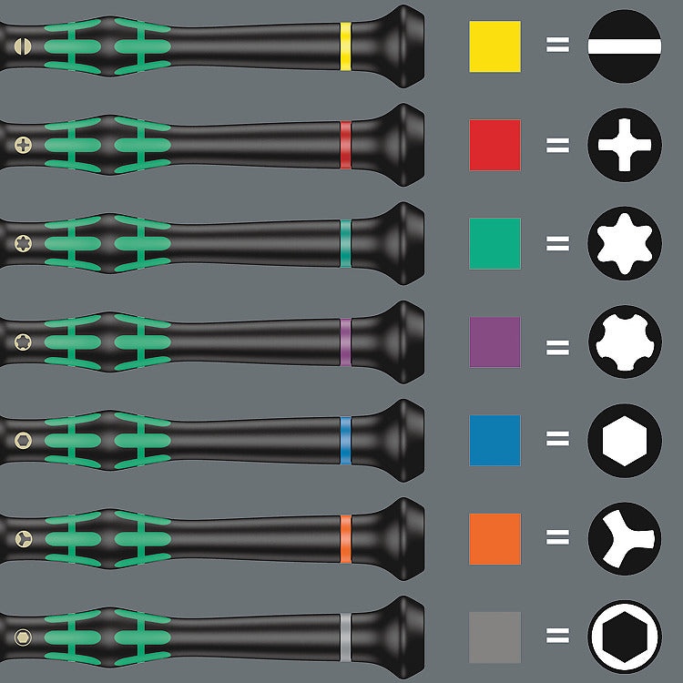 WERA Kraftform Micro 12 Parts Screwdriver Set Precision