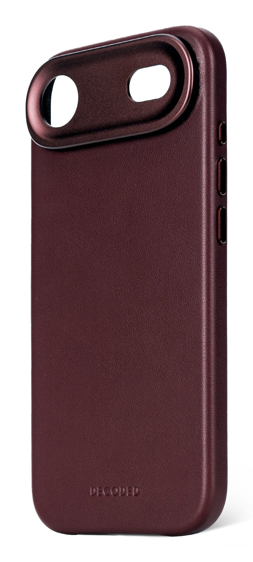 Decoded Leather Backcover for iPhone 17 Air in Dark Ruby