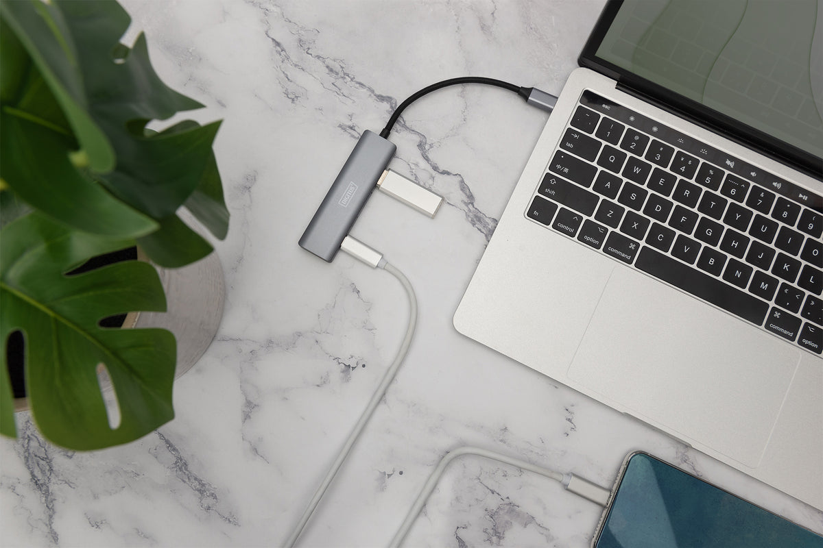 DIGITUS USB-C-Hub  4-Port 3.1 ->2xUSB A 2xUSB C int.Kabel