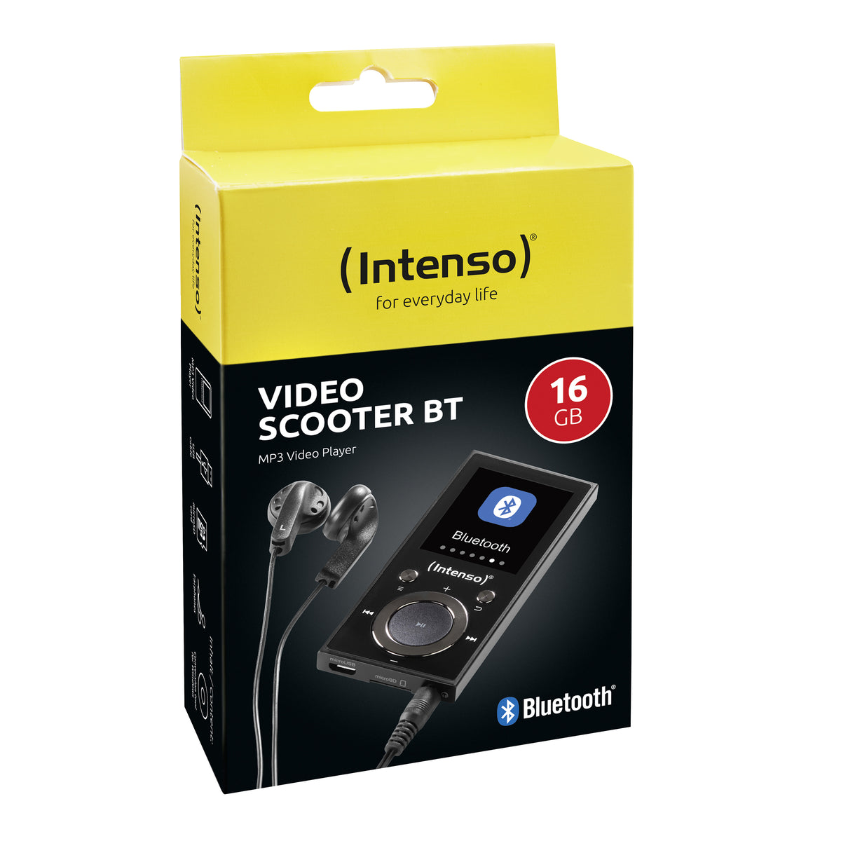 Intenso MP3 Videoplayer 1,8" Video Scooter BT 16GB Black retail