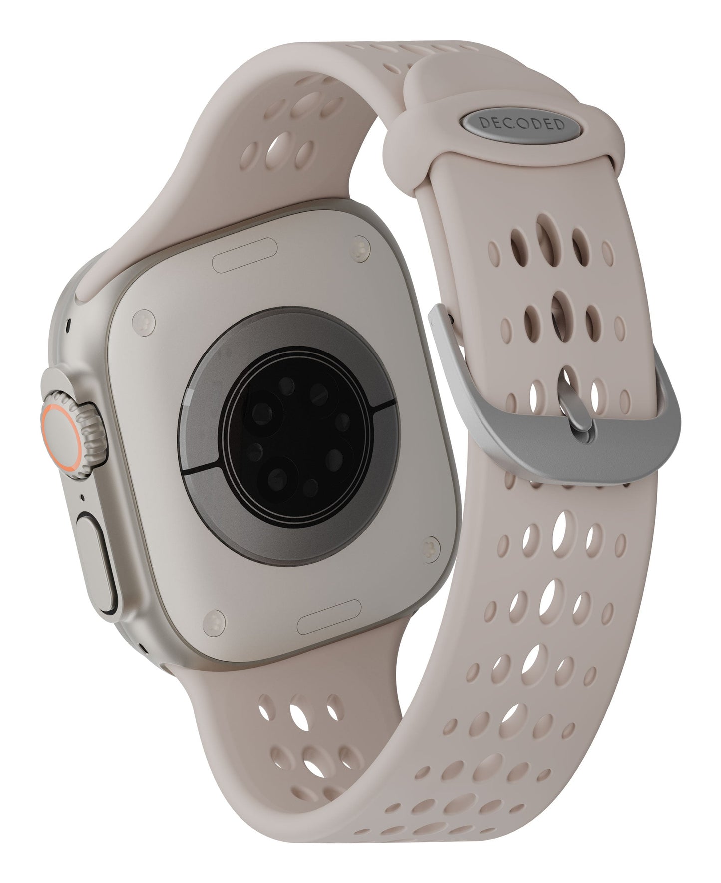 Decoded Silicone Ares O Strap for Apple Watch 44mm, 46mm, 49mm in Clay