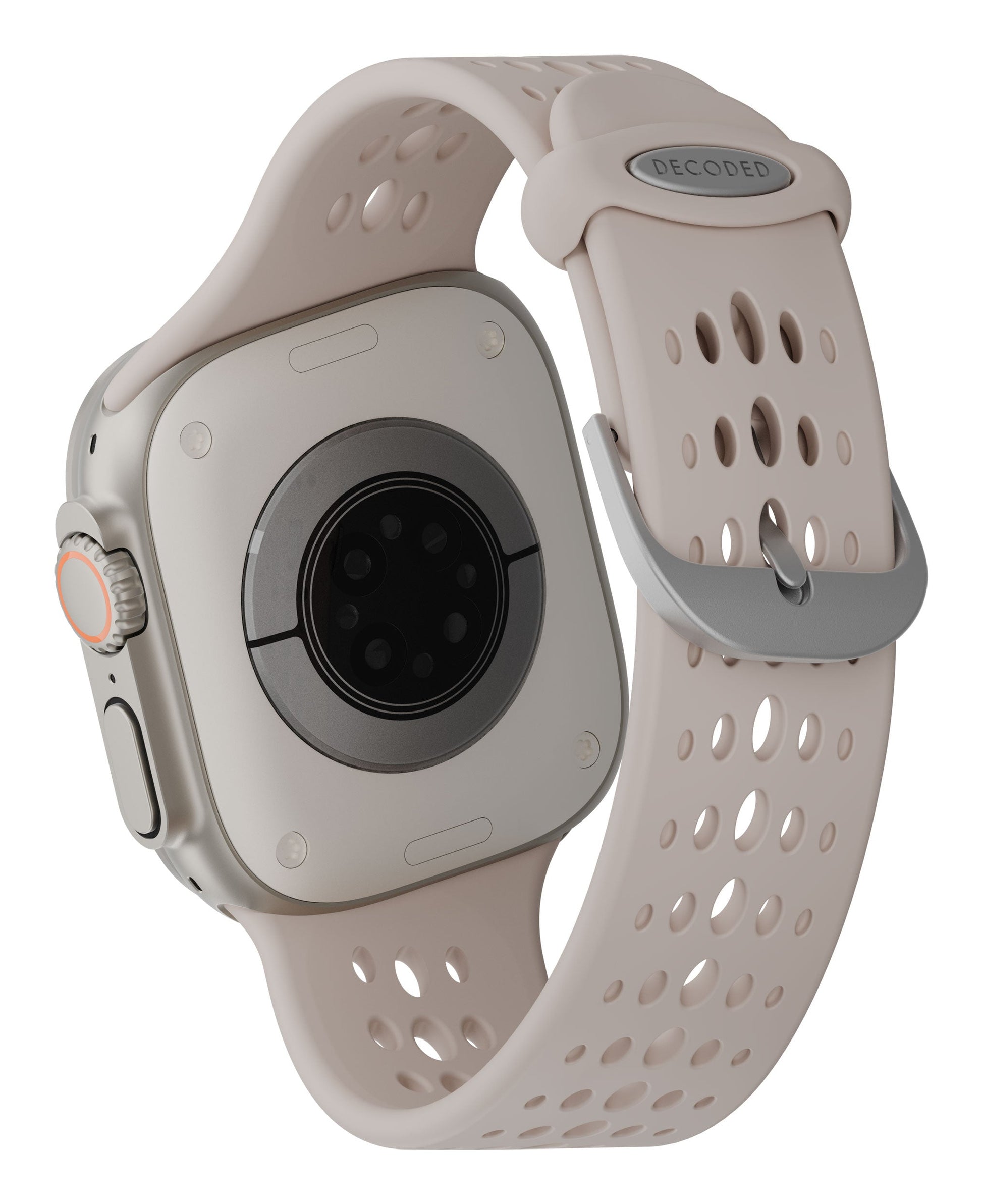 Decoded Silicone Ares O Strap for Apple Watch 44mm, 46mm, 49mm in Clay