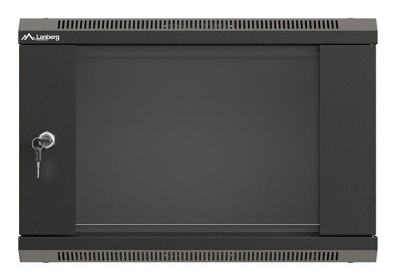 Lanberg WF03-5306-10B Rack Cabinet 6U Wall Mounted Rack Black