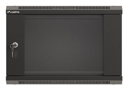 Lanberg WF03-5306-10B Rack Cabinet 6U Wall Mounted Rack Black