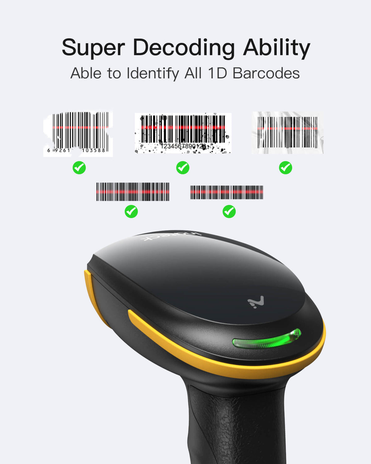 inateck Barcodescanner 21 AI black [BCST-21-AI_Black]