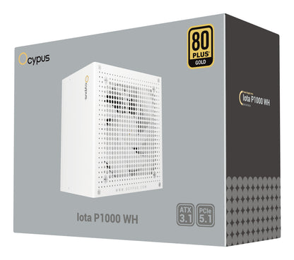 Ocypus Iota P1000 White (1x 12-Pin High Power GPU, 3x PCIe, Cable Management, 1000 Watt)