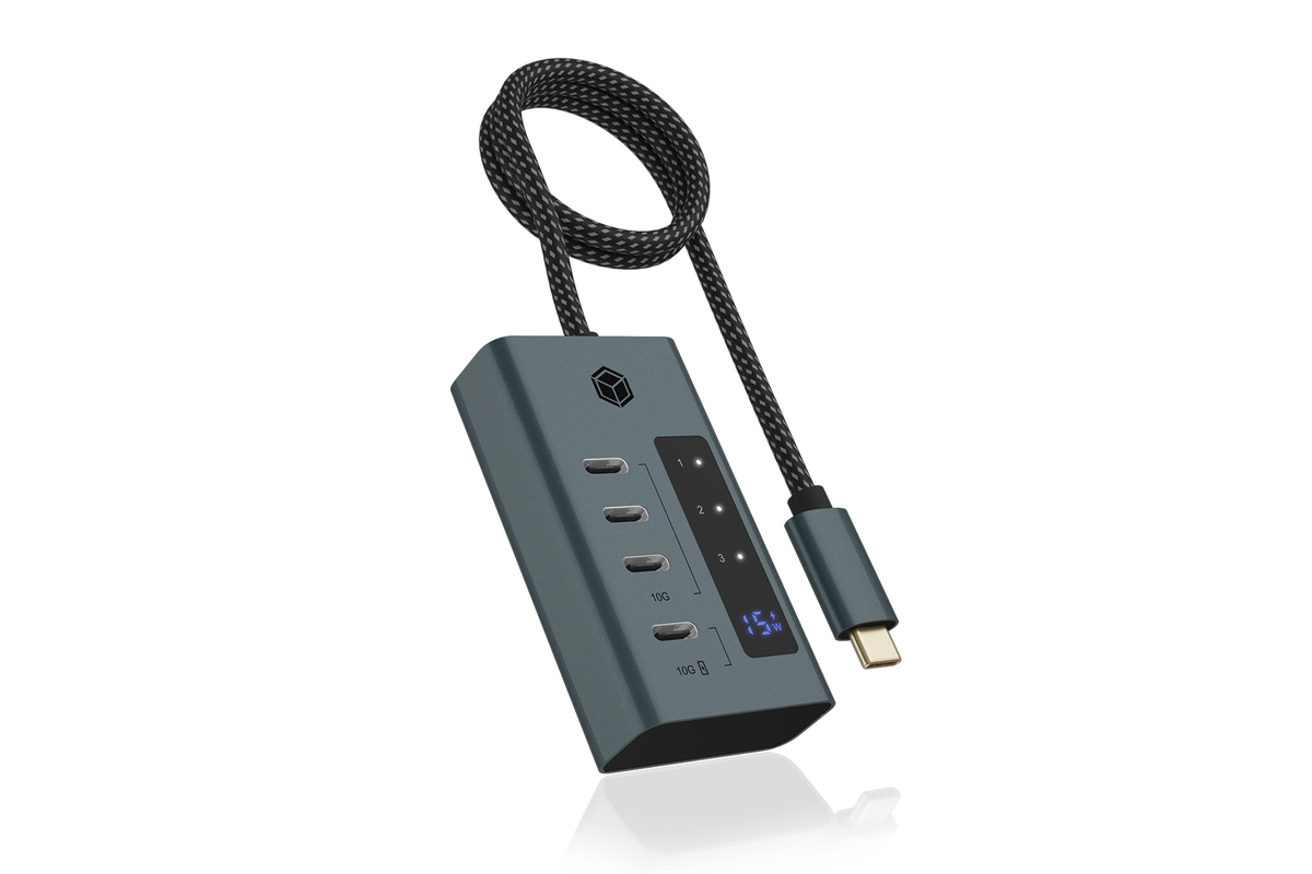 Hub  4-Port IcyBox Hub USB 3.2 Gen 2 Type-C retail