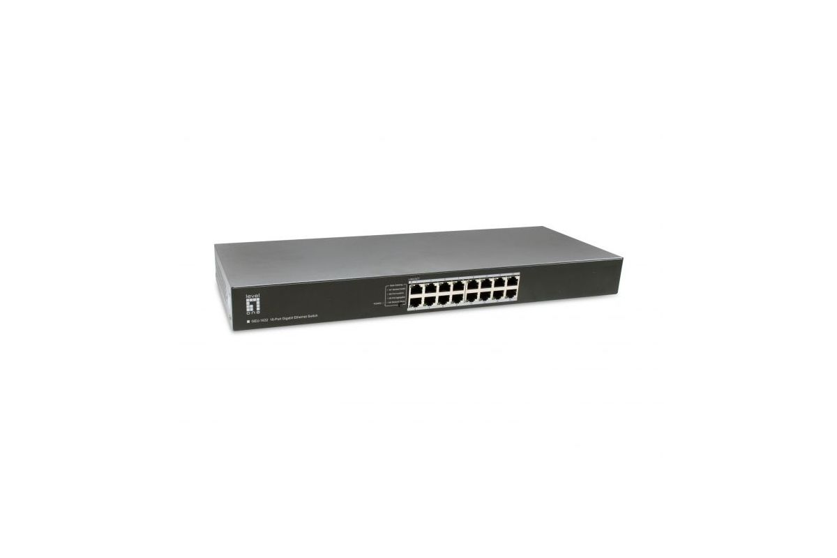 LevelOne Switch 16xGE                   19" unmanaged Metall