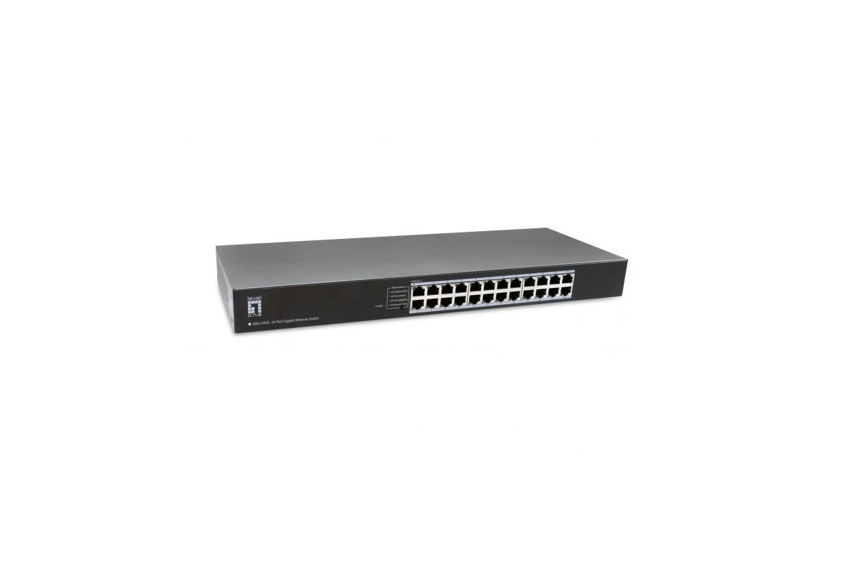 LevelOne Switch 24xGE                   19" unmanaged Metall