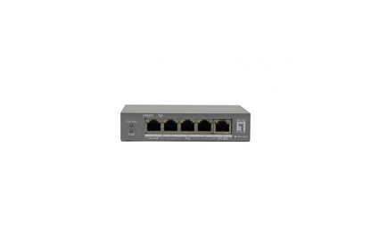 LevelOne PoE+Switch 3xGE PoE/1xHi-PoE 60W unmanaged Plastik