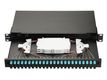 Equip LWL-Spleißkasten 24-Port LC-Duplex OM3 1U komplett  sw