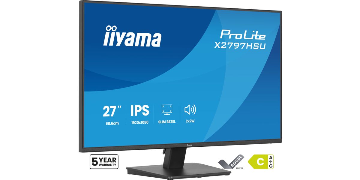 IIYAMA 68.6cm (27")   X2797HSU-B1 16:9 HDMI+DP+2xUSB IPS