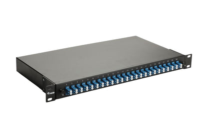 Equip LWL-Spleißkasten 24-Port LC-Duplex OS2 1U komplett  sw