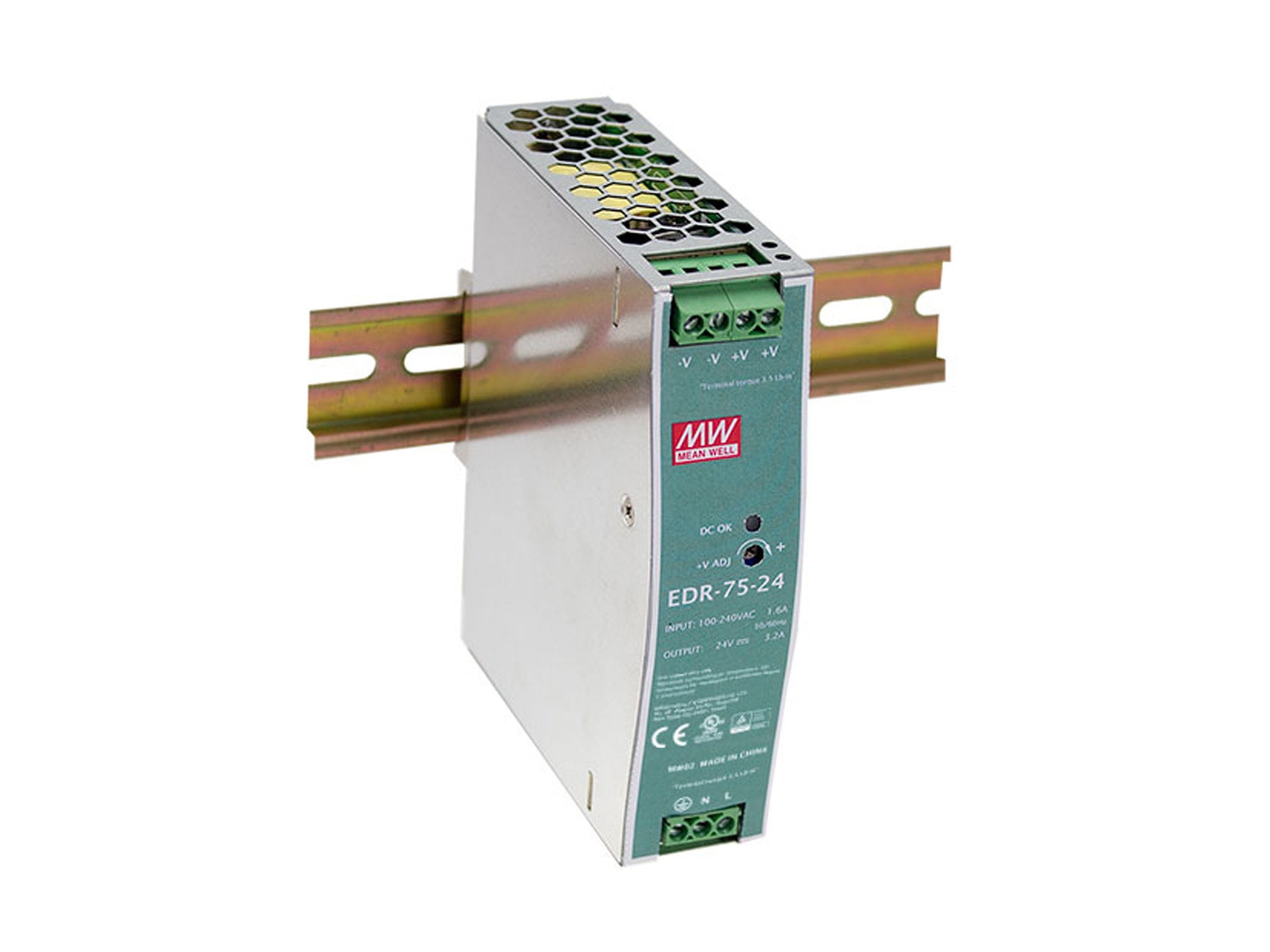 LevelOne ind. Netzteil POW-4821 48VDC  75W DIN-Schiene PoE