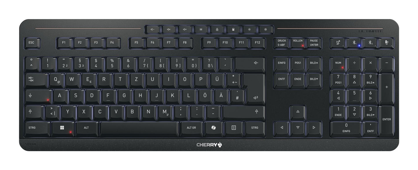 CHERRY TAS G80-3000 Corded DE-Layout Πληκτρολόγιο σε Ανοιχτό Γκρι με Μπλε Διακόπτες