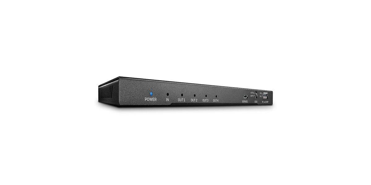 LINDY 4 Port HDMI 2.0 18G Splitter mit Audio