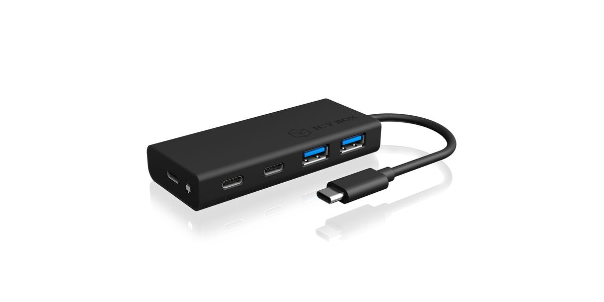 Hub  4-Port IcyBox USB 3.0 HUB Type-C zu 2xType C-> 2xType A extern retail