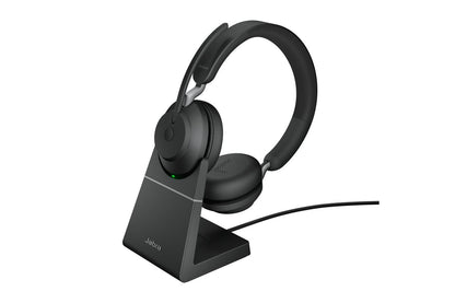 Jabra Headset Evolve2 65 UC Duo, inkl. Link 380c & Ladesta