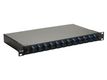 Equip LWL-Spleißkasten 12-Port SC-Duplex OS2 1U komplett  sw