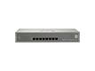 LevelOne PoE+Switch 8xGE PoE unmanaged 123W 19" Metall