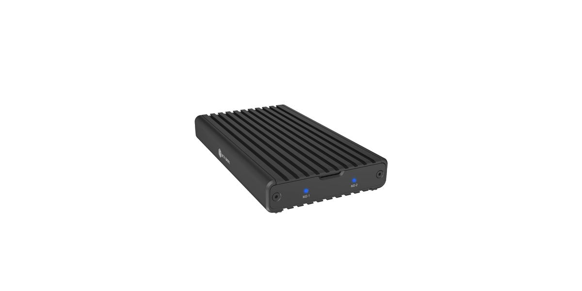 Geh. IcyBox USB 3.2 Gen2x2 Type-C 2-fach M.2 PCle NVMe