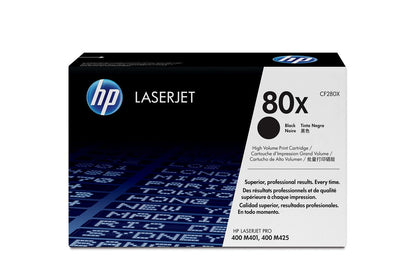 HP 80x Schwarz LaserJet Tonerpatrone