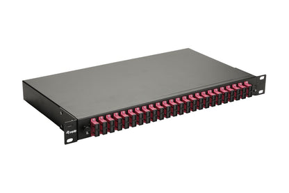Equip LWL-Spleißkasten 24-Port SC-Duplex OM4 1U komplett  sw
