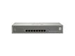 LevelOne PoE+Switch 8xGE PoE unmanaged 240W 19" Metall