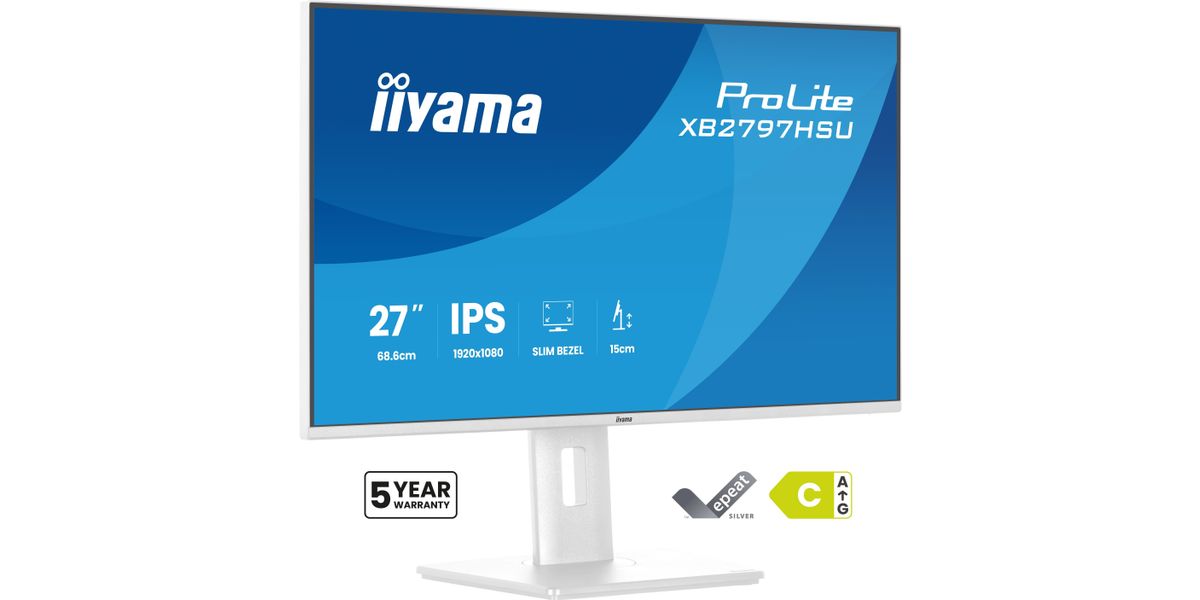 IIYAMA 68.6cm (27")   XB2797HSU-W1 16:9 HDMI+DP+2xUSB-C IPS