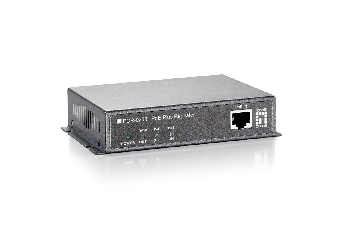 LevelOne PoE+Repeater Cascadable 2xFE PoE/1xFE grau