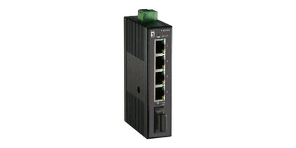 LevelOne Industr.Switch  4xFE/1xSC MM 2km +DIN       Plastik