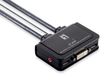 LevelOne KVM Switch 2-Port DVI-D Single audio support sw