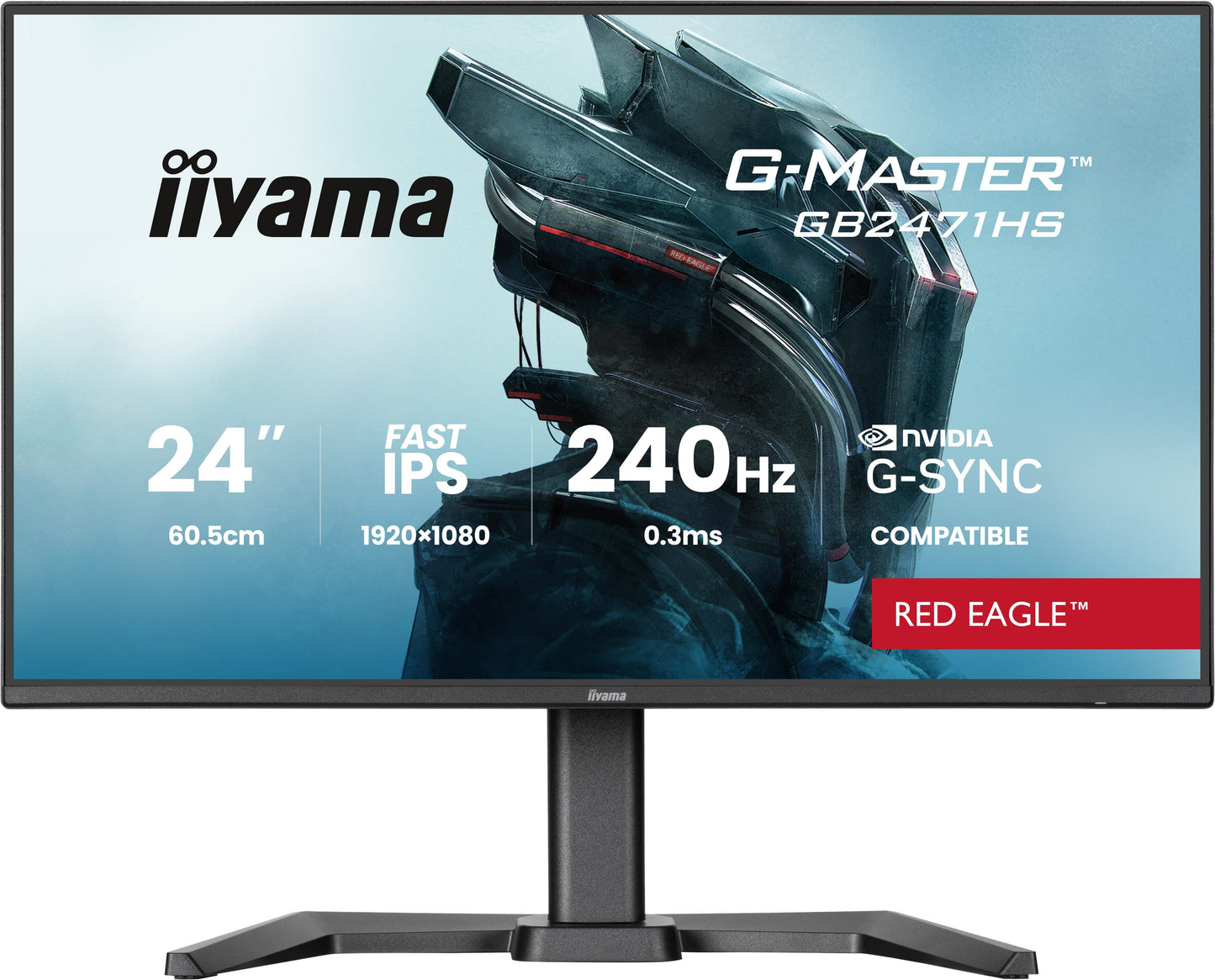 IIYAMA 60.5cm (24") GB2471HS-B1 16:9 2xHDMI+DP IPS Μαύρος