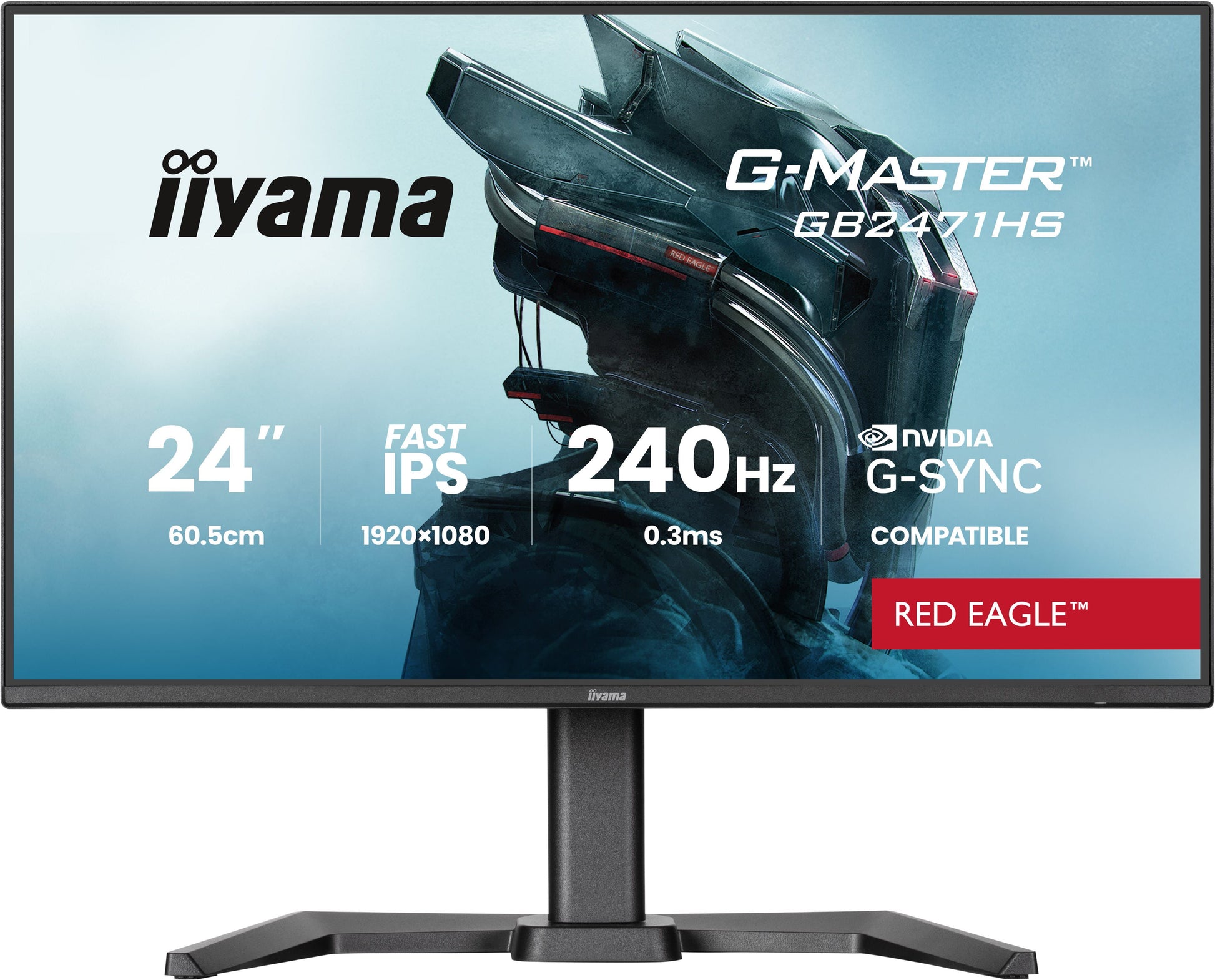 IIYAMA 60.5cm (24") GB2471HS-B1 16:9 2xHDMI+DP IPS Μαύρος