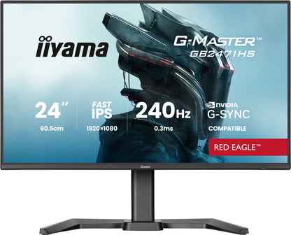 IIYAMA 60.5cm (24") GB2471HS-B1 16:9 2xHDMI+DP IPS Μαύρος